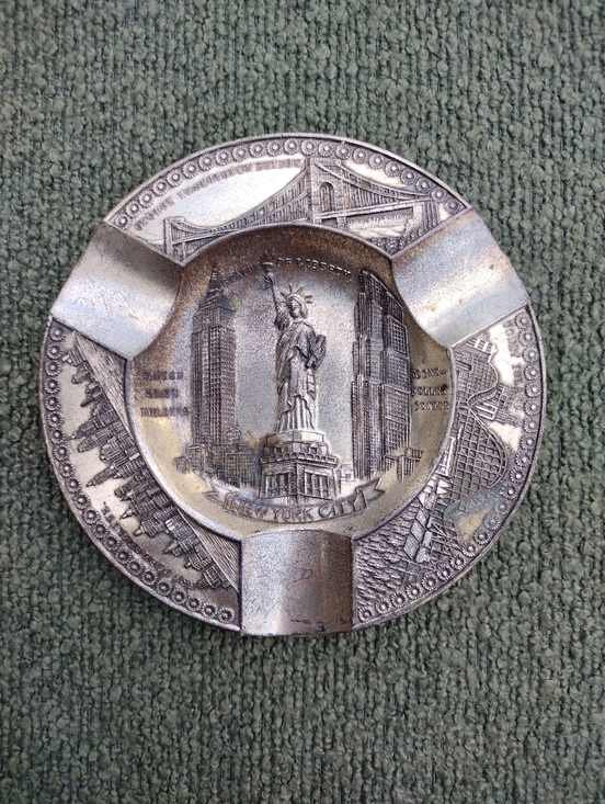 Occupied Japan Other - NYC Souvenir Metal Ashtray-Made In Occupied Japan